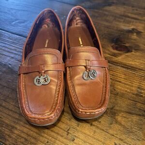 Etienne Aigner Loafers 11936203 Size 8 Woman’s Brown Leather Slip On Flats